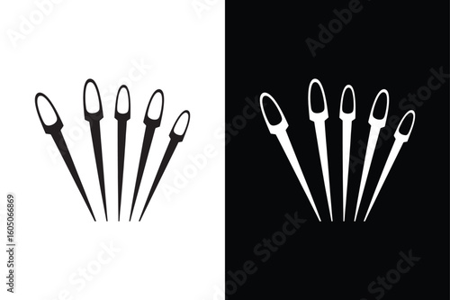 Nails icon isolated vector icon illustration on white background.