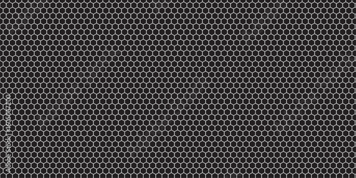 Wallpaper Mural A dark carbon fiber texture with a seamless black and white pattern of metallic mesh, perfect for an industrial technology design Torontodigital.ca
