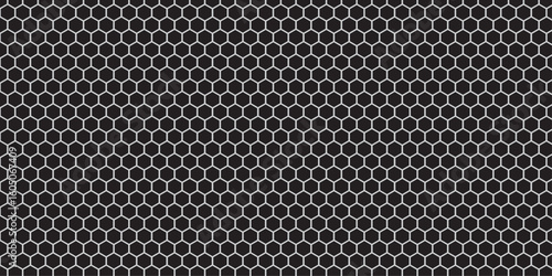 A seamless dark metal grid texture creates a speaker grill pattern