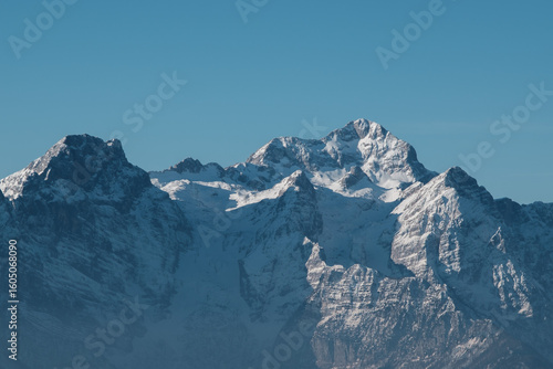 Julian alps view from Dovje, Slovenia