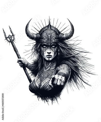 viking warrior shield maiden Valkyrie