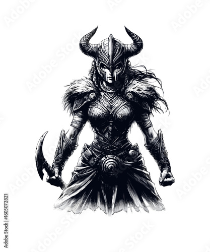 viking warrior shield maiden Valkyrie
