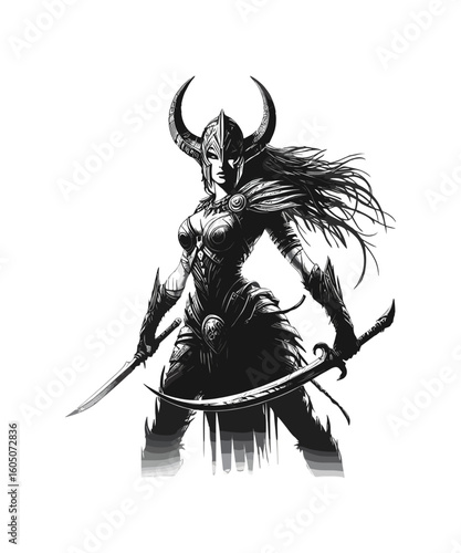 viking warrior shield maiden Valkyrie