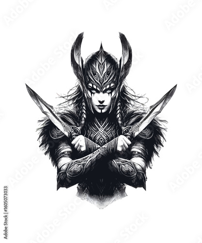 viking warrior shield maiden Valkyrie