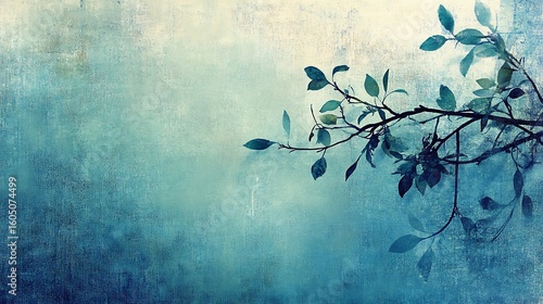 Gentle branches against a faded, muted sky