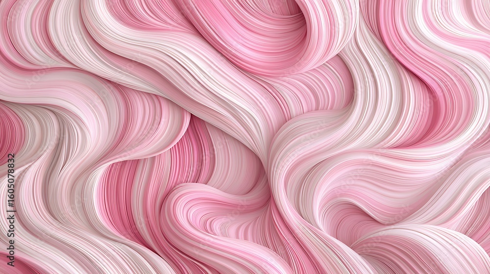 Fototapeta premium Abstract swirls of soft pink and white