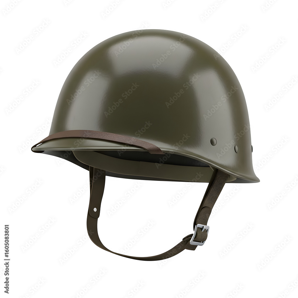 Fototapeta premium Military helmet isolated on transparent background