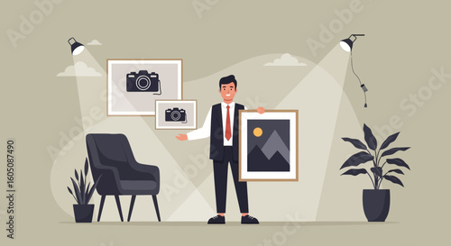 Curator Presents Photography And Fine Art In Modern Home Interior Design