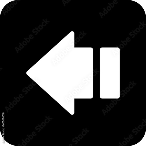 Free Download Arrow Backward Vector Icon Design - GFXLoad