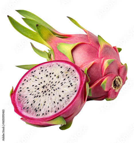 dragon fruit isolated on white background
