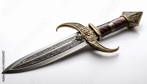 rondel dagger on white background