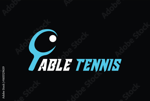 tabletennis logo vector for any business especially for sport team, club, community.