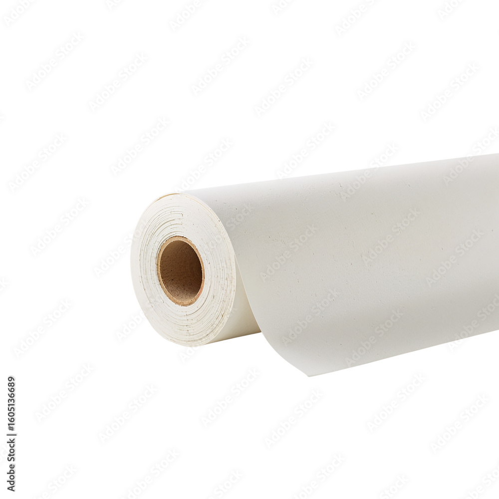 Fototapeta premium Roll of plaster on clean background, concept of isolated on transparent background 
