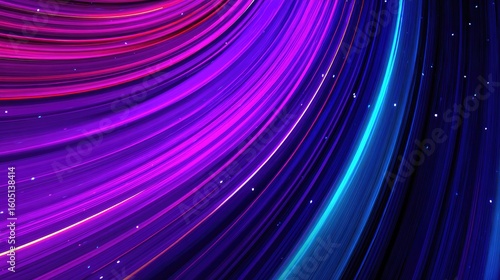 Abstract design with swirling lines of vibrant colors.