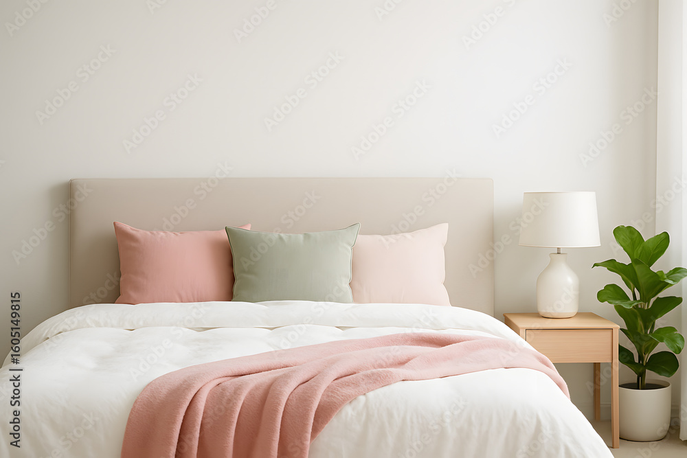 Obraz premium Bedroom design ideas modern minimalist home decor interior inspiration