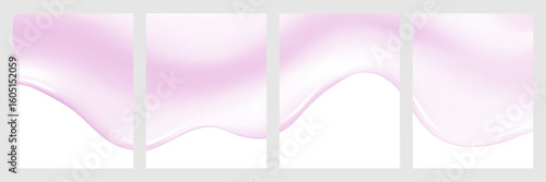 Liquid vector dripping ice cream texture.Glossy sugary flow drip.