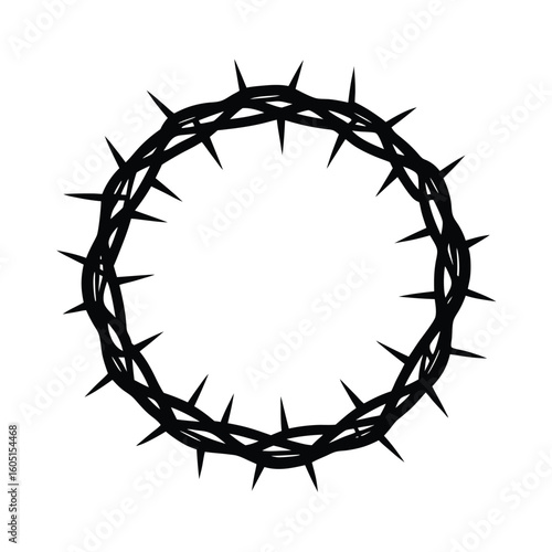 crown of thorns vector illustration