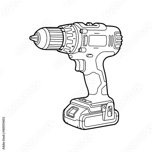Electric Drill Vector