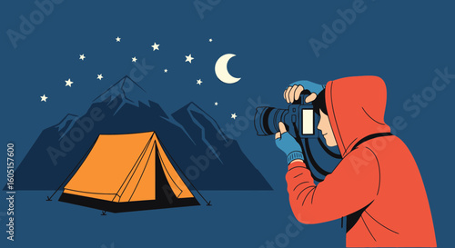 Night Landscape Photography Capturing Tranquil Scenes Under The Moonlight