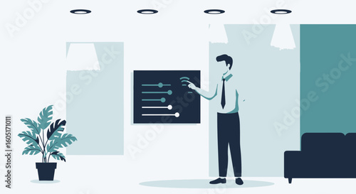 Smart Home Automation Controls with Modern Technology in the Living Room