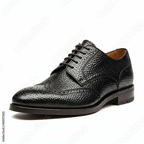 black leather shoes for men