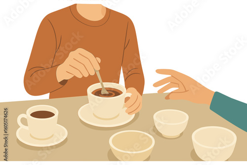 Kintsugi is a traditional Japanese art of repairing broken pottery with gold lacquer, an old hobby for reusing dishes