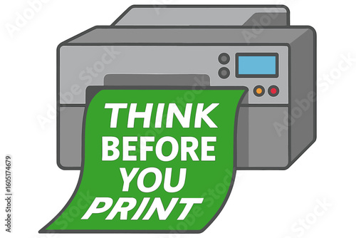 Consider the environmental impact before printing, whether at home or in the office, and think about the consequences of using your inkjet printer to save paper and trees