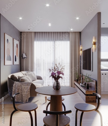 Luxury Modern Interior Design Collection – Kitchen, Living Room, Bedroom & Bathroom 3D Renders

