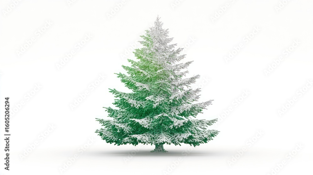 Fototapeta premium Snowy Christmas Tree (1)