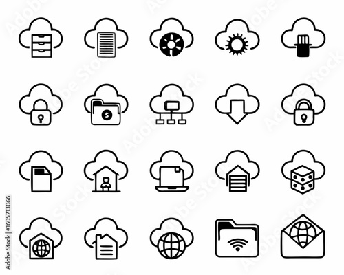 oud Computing & Data Management Icon Sheet
