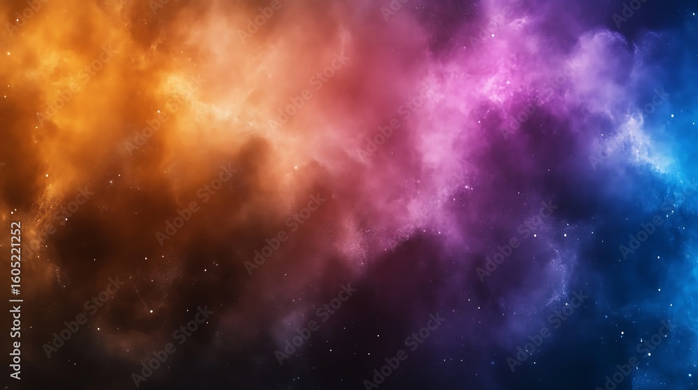 Fototapeta premium Vibrant nebulae in space