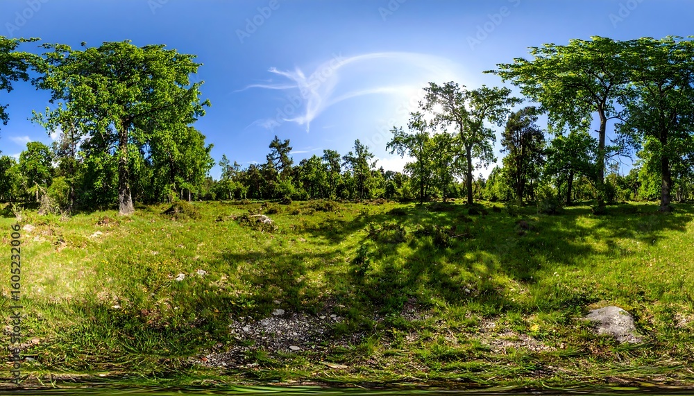 Obraz premium Panoramic forest scene