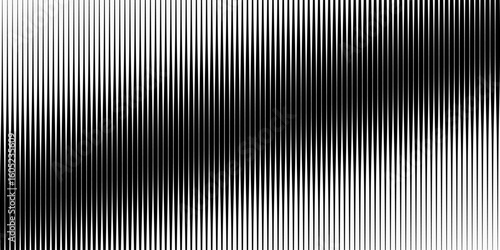 Texture with lines of varying thickness. Halftone effect. Vector Illustration for Design and Decoration.