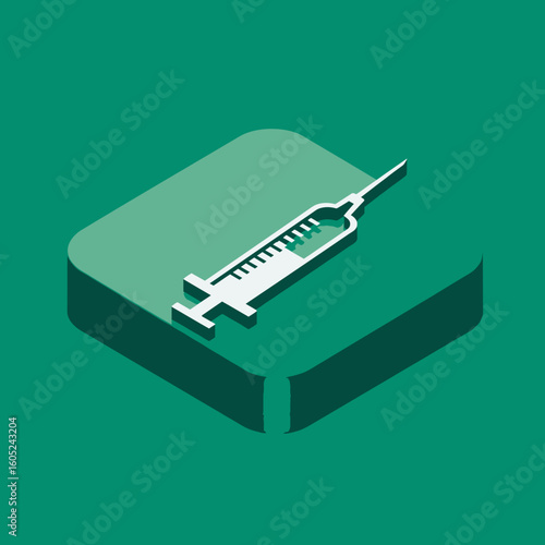 Heart with medical cross icon on green background, concept of icons, medicine  