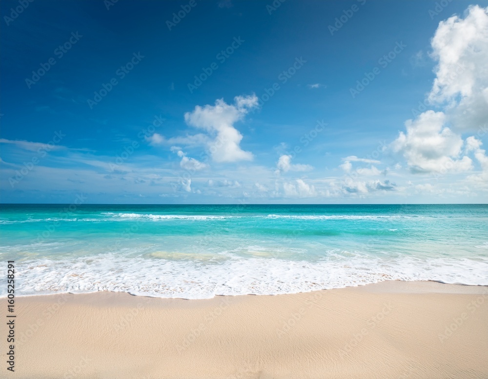 Fototapeta premium abstract summer background tropical beach sea sky and sand