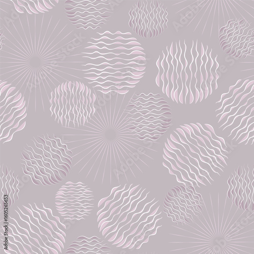 a pattern of floral elements in a Scandinavian style without a background
