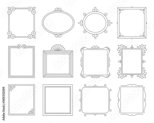 decorative vintage border frames