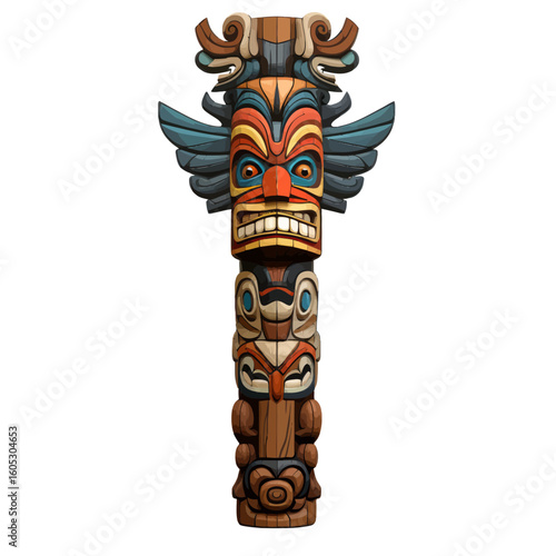 totem pole isolated