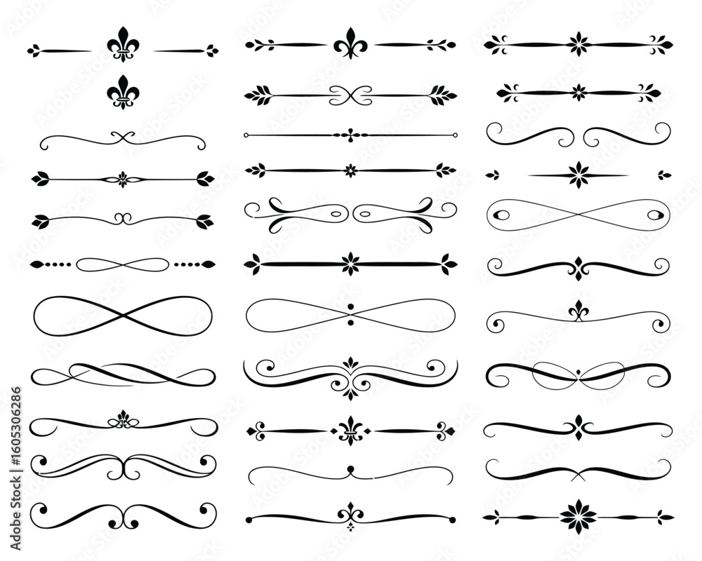 Fototapeta premium classic vintage flourish patterns