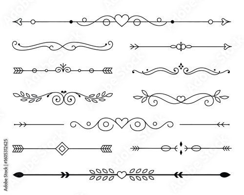 delicate decorative line art