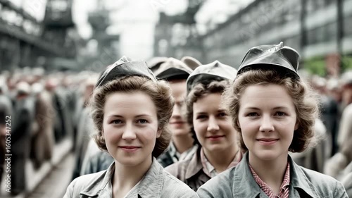 Women in line, likely wartime