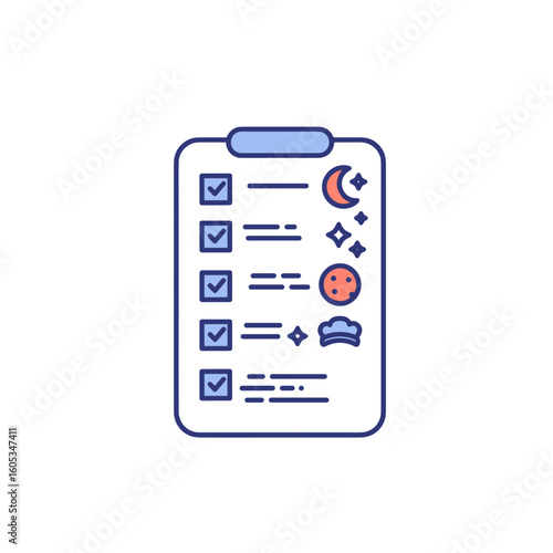 Sleep Hygiene Routine Icon
