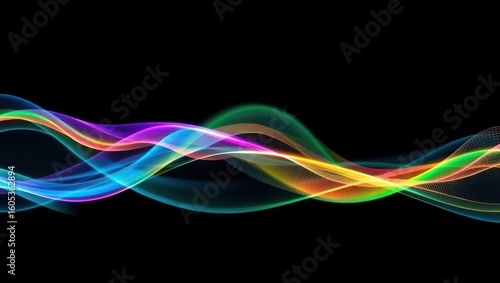 abstract colorful wave