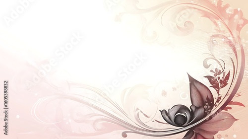 Wallpaper Mural Elegant floral background design Torontodigital.ca