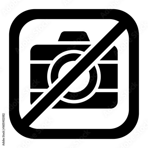 no photo glyph icon used for restriction or privacy setting