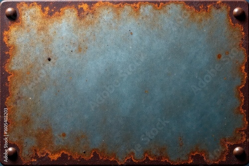 Coarse grainy metal plate with dusty appearance and minor rust spots , rusty, industrial
