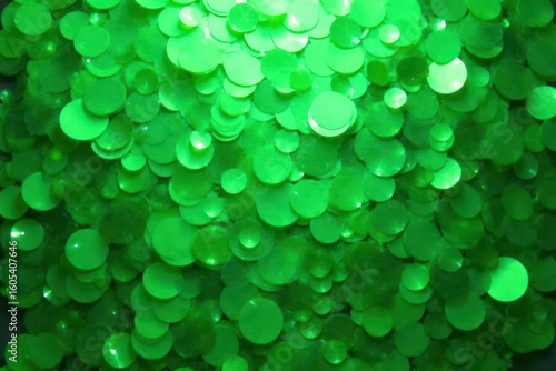 Abstract green sequin backdrop, shimmering texture, style, graphic, illustration