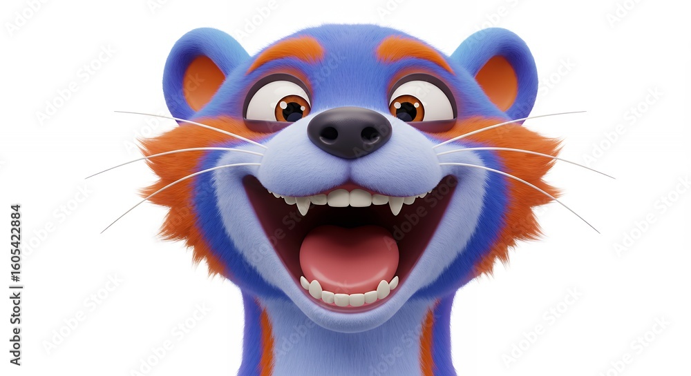 Obraz premium Cartoon animal head portrait