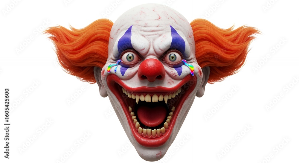 Obraz premium Scary clown face image