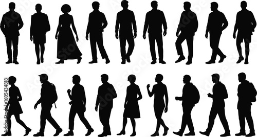 Dynamic human figure in a bold black silhouette design versatile for various creative projects